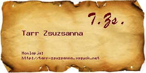 Tarr Zsuzsanna névjegykártya